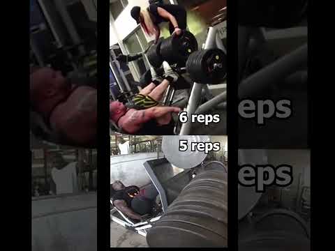 STRONGMAN VS BODYBUILDER - EDDIE VS RONNIE - 1000KG LEG PRESS #shorts #gym #fitness #strongman