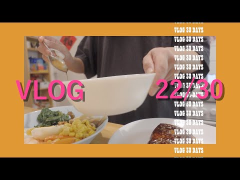 「vlog30days」Ep.22 今日晚餐：柠檬香煎三文鱼 + 减脂辣拌菜