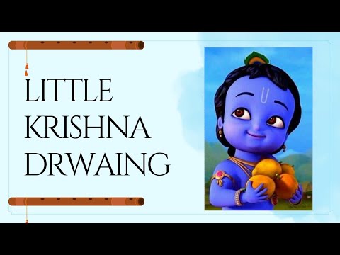 "Creating Little Krishna: Epic Drawing Tutorial" || little Radha Krishna drwaing #krishna #art