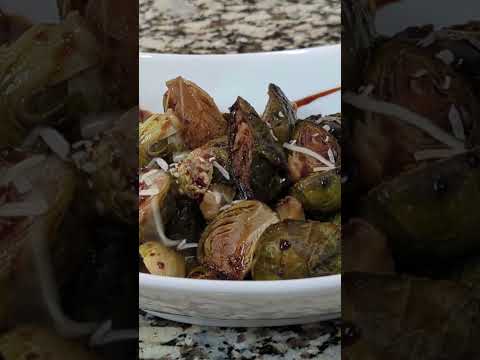 Balsamic Brussel sprouts made in the crock pot! So easy and delicious. #easyrecipes  #crockpot