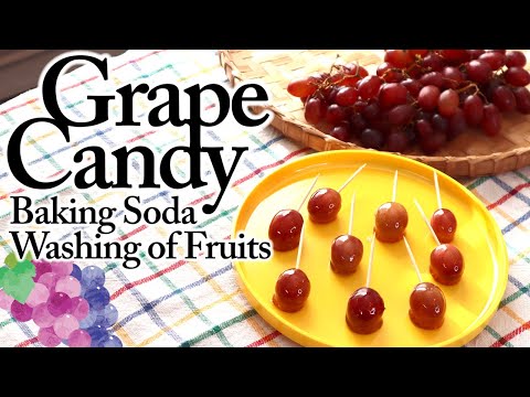 Grape Candy 🍇😋🍇 Fruits Candy, Baking Soda Washing of Fruits, ASMR, Lifestyle, Eating sound, Bible