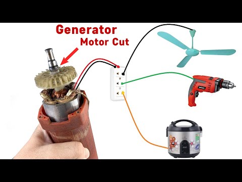 How to turn 220V Electric Generator from a 12v Motor