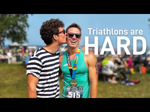 Triathlons are HARD. My first triathlon experience 😬