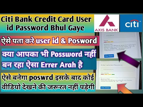 Citibank Credit Card Forgot Password|How To Change Citi Credit Card Pin Through App