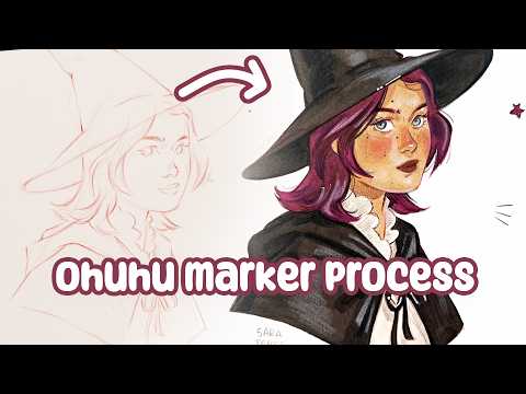 Drawing a $70 Commission ✦ Ohuhu Alcohol Marker drawing