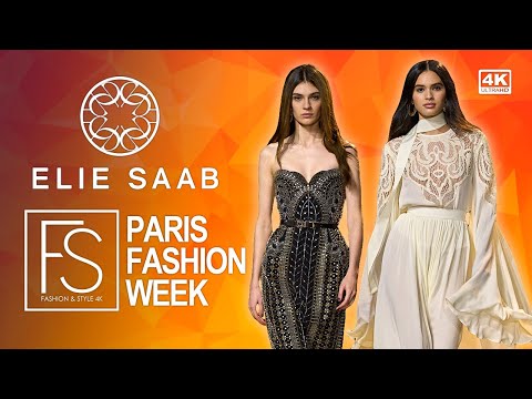 ELIE SAAB Fall Winter 2024-25 PARIS FASHION WEEK 4K Full Show Models Alessandra Ambrosio and Faretta