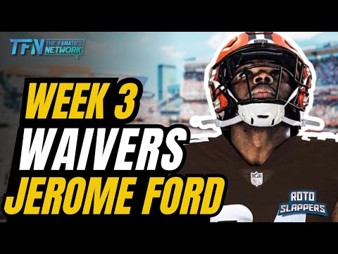 Week 3 Fantasy Football Waiver Wire | RB Jerome Ford