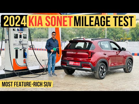 2024 Kia Sonet Facelift Mileage Test - Most Detailed Review