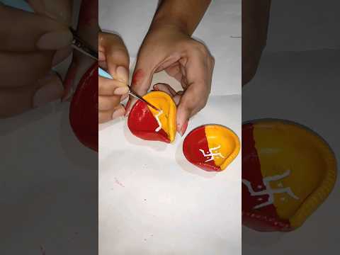 diy easy handmade diya | #shorts #diyamaking #diwalispecial #youtubeshorts #diyamaking