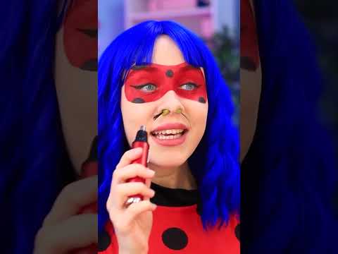 In Ladybug's Nose #shorts #ladybug #makeover #beauty