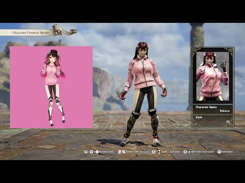 SoulCalibur 6; Roboco-san (pink sweater), Hololive custom character video guide by Zeno XC