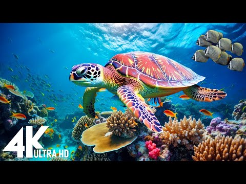 Ocean 4K - Beautiful Coral Reef Fish in Aquarium, Sea Animals for Relaxation, 4K Video Ultra HD #4