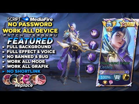 Script Skin Lesley Annual Starlight Hawk eyed Sniper No Password | Full Effect Voice - Patch Terbaru