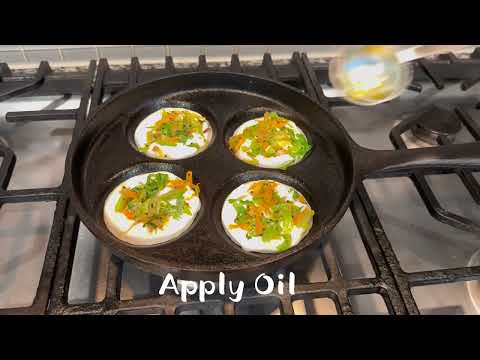 Veggie Bun Uthappam and Podi Uthappam Recipe