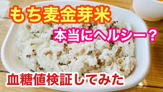 【もち麦金芽米の食後血糖値を検証】（食後血糖値を検証シリーズ）金芽米　血糖値