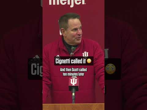 Curt Cignetti called his successful season at Indiana 🔮 #cfb #football #indiana