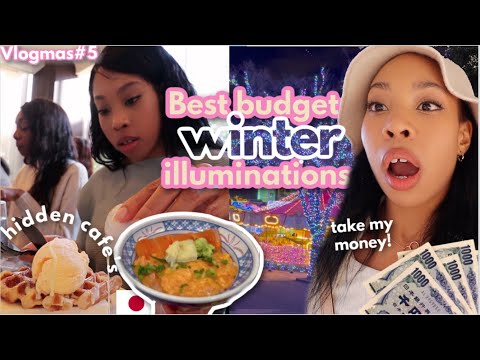 You HAVE TO go here!🌈✨❄️ The most underrated illuminations in japan! + hidden cafe’s|  vlogmas#5