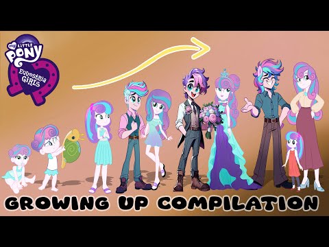 MLP Equestria Girls Growing up New 2 Compilation | Cartoon Wow