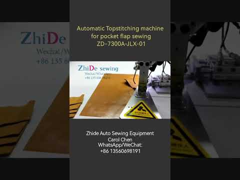 Automatic Topstitching machine for pocket flap sewing ZD-7300A-JLX-01