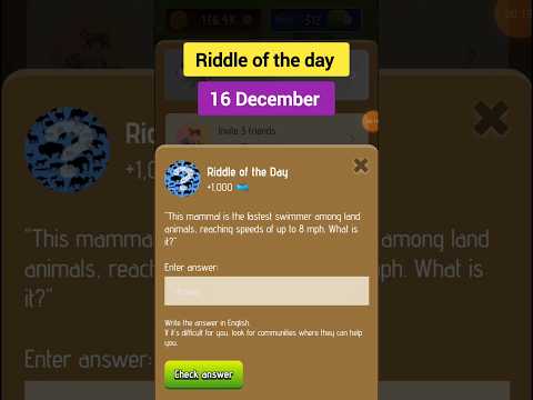 Riddle of the day zoo | Today 16 December riddle of the day zoo