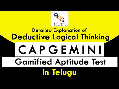 Capgemini Game Based Aptitude Questions Explanation | Deductive Logical Thinking Pattern | in Telugu