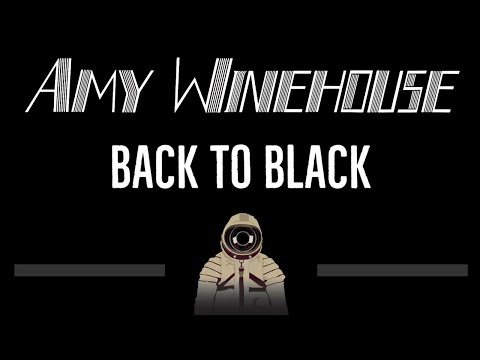 Amy Winehouse • Back To Black (CC) (Upgraded Video) 🎤 [Karaoke] [Instrumental Lyrics]