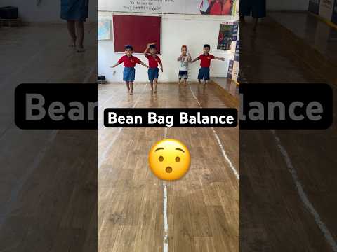 Sports Day Games - Bean Bag Balance #youtubeshorts #kidsvideo #ytshortsindia #sportsday #nursery #yt