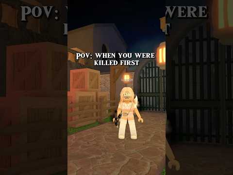 What do you do when you are killed first?  #roblox #murdermystery2 #funnyvideos #mm2 #fyp #pov #real