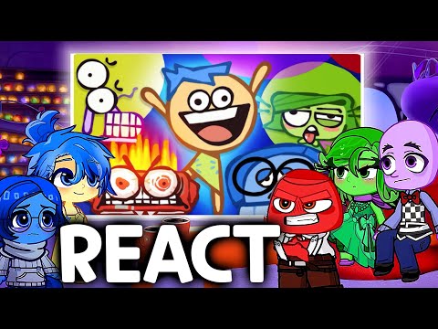 INSIDE OUT 2 React to Inside Out Ultimate Cartoon Recap || Gacha Reacts