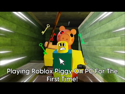 Playing Roblox Piggy On PC For The First Time!