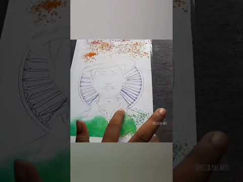 bhagat Singh drawing easy//happy independence day drawing//bhagat singh drawing sketch soft pastel