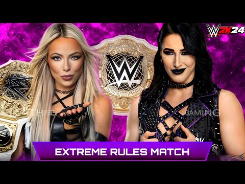 WWE 2K24 • Extreme Rules Match - Liv Morgan VS Rhea Ripley | WWE