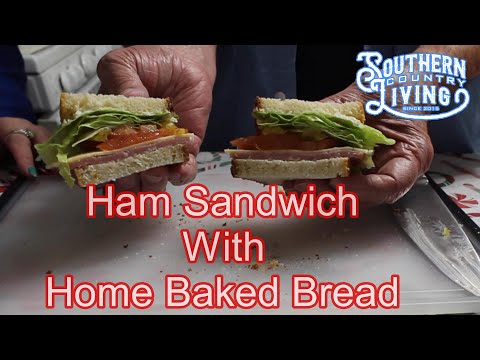 Ham Sandwich with Home Baked Bread