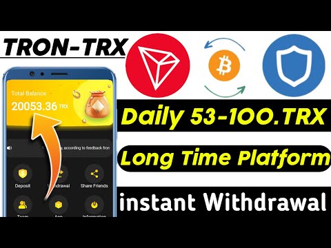 New TRON-TRX Trx Mining Site | Daily income | Tron trx Earning Site Today | Trx Mining Site