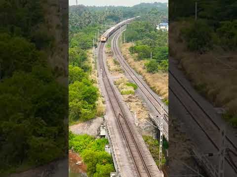 NH66 KASARAGOD /SHIRIYA RAILWAY AND ROAD VIEW