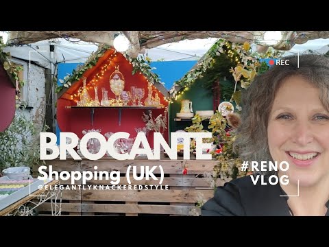 Come ANTIQUE SHOPPING with me at the Fete de Noel Brocante (in England)