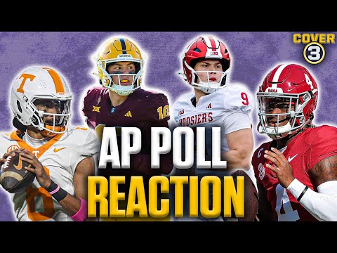 College Football AP Poll Top 25 Reaction | CFB Week 14, Alabama, Tennessee, Indiana, Arizona State