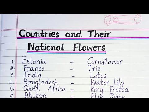 Countries and their National Flowers