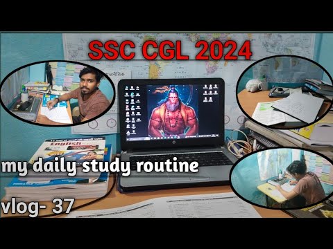 my daily study routine vlog! SSC CGL exam preparation 2024 ! ssc CGL study vlog! SSC CGL exam target