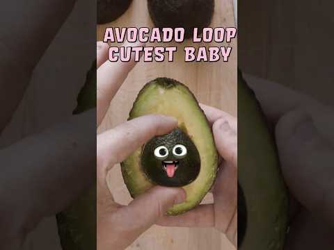 CUTEST AVOCADO BABY🥹❤️ - LIFE CYCLE🥑 #foodsurgery #cute #loop