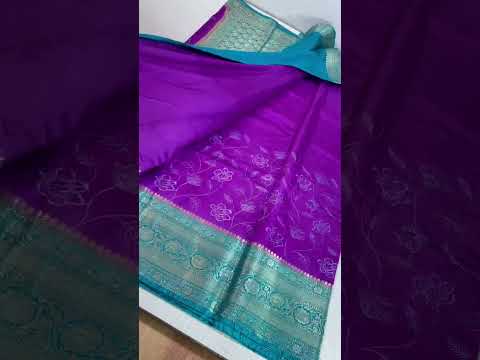 The all new soft satan silk with dyed color shades  with beautiful kanchi borders Price -1950 only