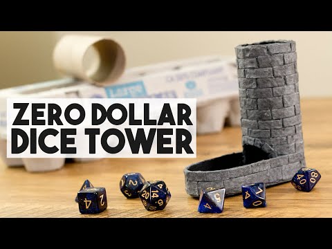 Zero Dollar Dice Tower - Crafting with Garbage