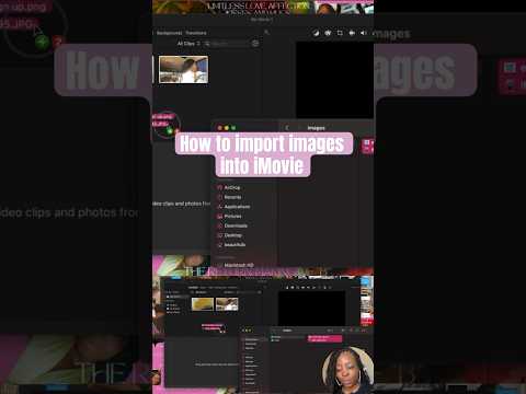 How to import pics into iMovie👩🏽‍💻 #imovietutorial #imovie #editingvideo #howtoeditvideo #imovie