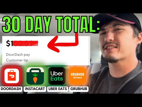 Month in The Life of a PART TIME DoorDash/Uber Eats Driver in 2024