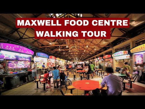 Exploring Singapore's Iconic Maxwell Food Centre: A Must-See Walking Tour!