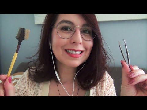 FAST ASMR Doing Your Eyebrows