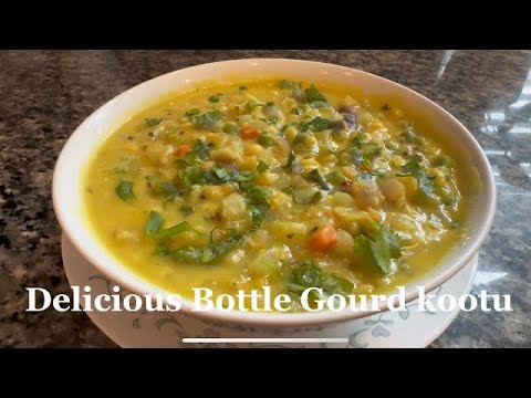 Delicious Bottle Gourd / Sorekayi/ Sorakkai Kootu with mixed vegetables