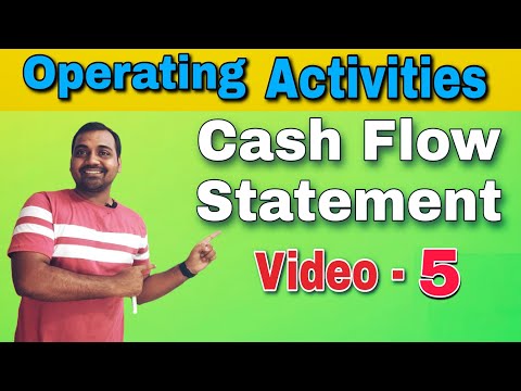 🔴 Cash flow from Operating Activities | Video 5 | Cash flow statement class 12 in Hindi