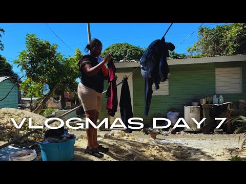 MY FIRST DAY IN JAMAICA VLOG: I HAD TO COME HOME TO DO MY FIANCE'S LAUNDRY|| VLOGMAS DAY 7