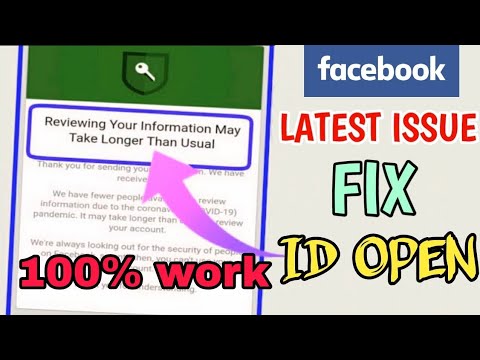 How To Fix Reviewing Your Information May Take Longer Than Usual facebook |100%ID Open By Top Trick